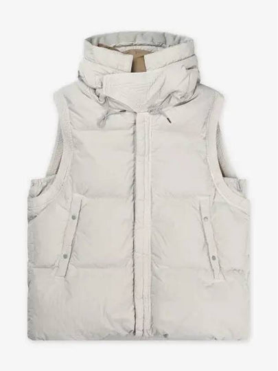 Garment Dye Hooded Padded Vest Silver Grey - TEN C - BALAAN 2