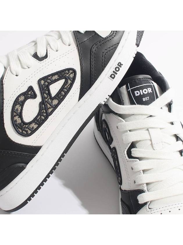 B57 High Top Sneakers Black White - DIOR - BALAAN 5