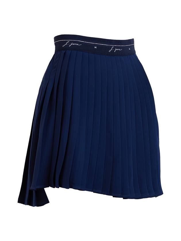 Golf Wear Uncut Chiffon Pleated Skirt Navy - J JANE - BALAAN 3