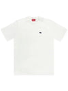 T Just Doval PJ Oval D Patch Short Sleeve T Shirt White - DIESEL - BALAAN 2