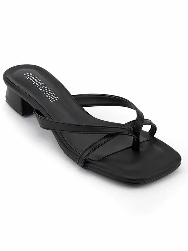 FL3024 Plum 3cm flip flop black - FLORIDA STUDIO - BALAAN 3