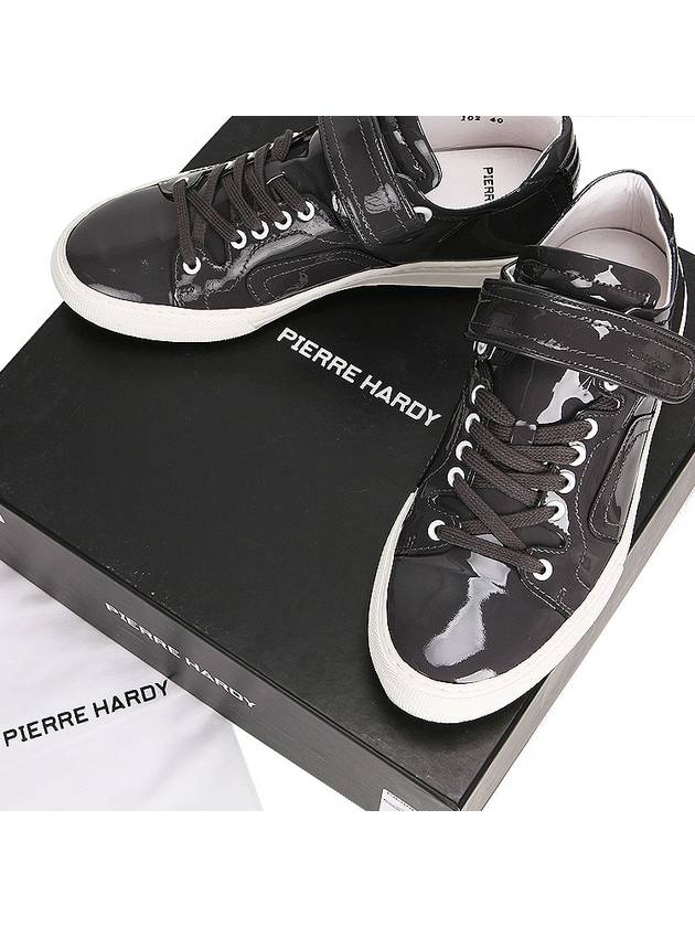 MEN'S LOW TOP SNEAKERS 102 PAT ANTHRACITE - PIERRE HARDY - BALAAN 9