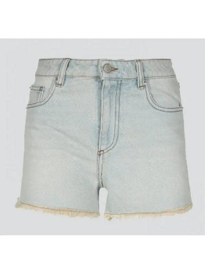 Mini Denim Shorts Light Blue - AMI - BALAAN 2