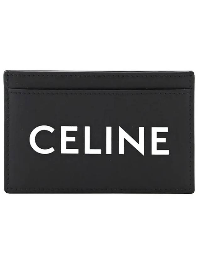 Lettering Logo Printing Card Wallet Black - CELINE - BALAAN 2