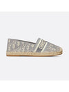 Granville Oblique Embroidered Cotton Espadrilles Grey - DIOR - BALAAN 3