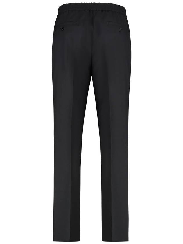 Banding Waist Wool Slacks Black - AMI - BALAAN 3