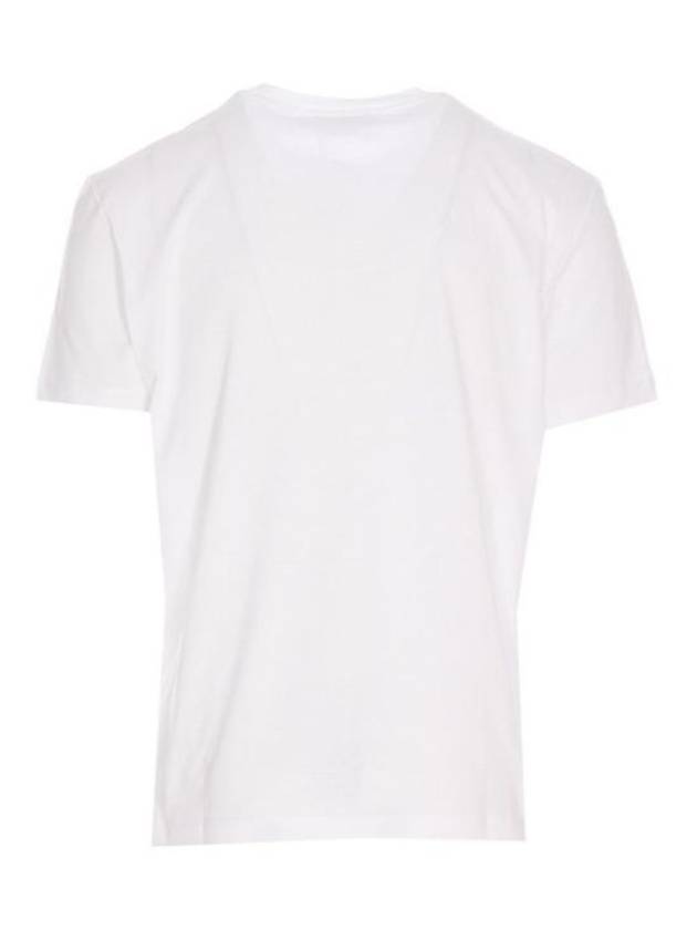 Men's La Greca Logo Short Sleeve T-Shirt White - VERSACE - BALAAN 3