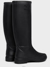 Logo Patch Natural Rubber High Rain Boots Black - CELINE - BALAAN 5