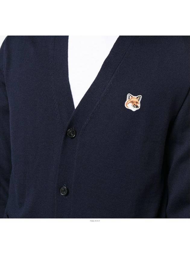 Fox Head Patch Classic Cardigan Navy - MAISON KITSUNE - BALAAN 7