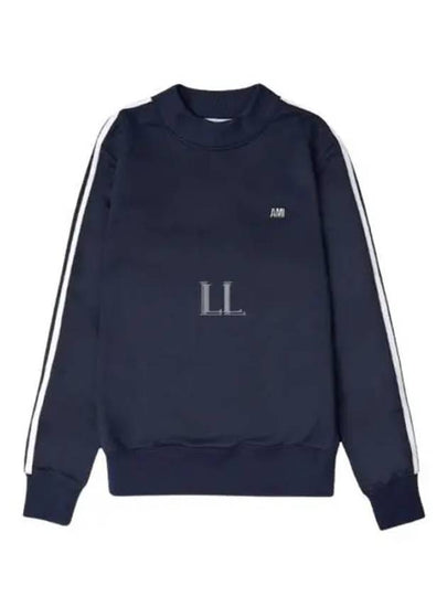 Track Crew Sweatshirt Nautic Blue - AMI - BALAAN 2