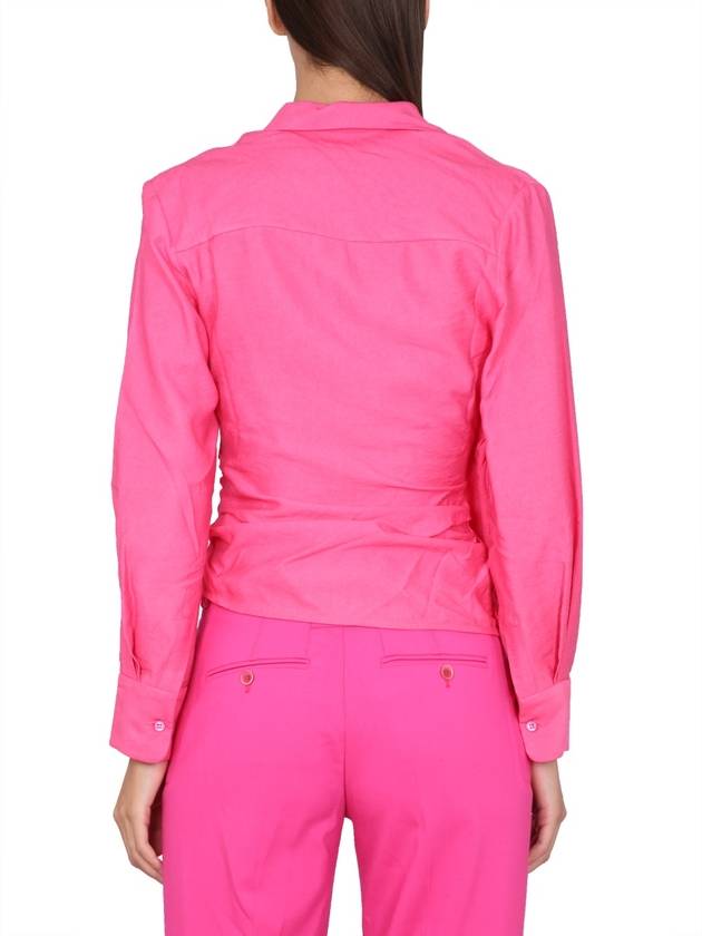 Le Chemise Bahia Tied Sash Shirt Pink - JACQUEMUS - BALAAN 4