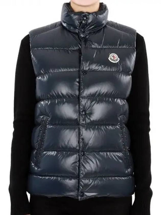 Kids TIB logo patch padded vest blue navy 1A12620 68950 742 12 14A adult wearable 1065505 - MONCLER - BALAAN 1