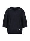 Whole garment hood loose fit knit MK3AP345 - P_LABEL - BALAAN 9