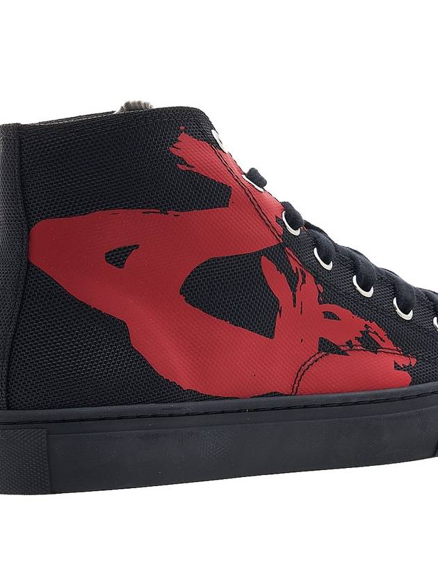 Primsol High Top Sneakers Black Red - VIVIENNE WESTWOOD - BALAAN 11