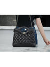 Gold Hardware Shiny Crumpled Calfskin Mini Tote Bag Black - CHANEL - BALAAN 8