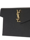 UPTOWN Uptown Monogram Logo Caviar Leather Clutch Bag - SAINT LAURENT - BALAAN 3