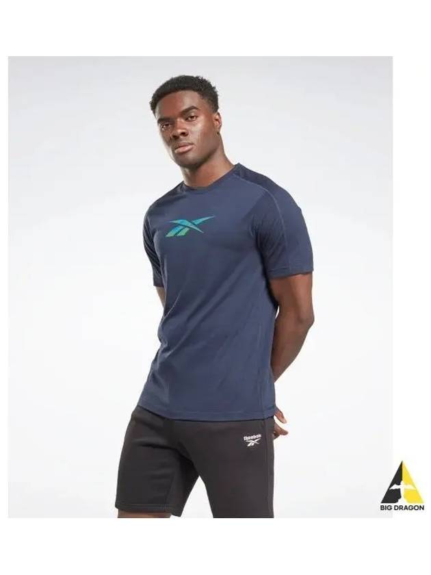 Training Speedwick T Shirt Navy HS7749 - REEBOK - BALAAN 1