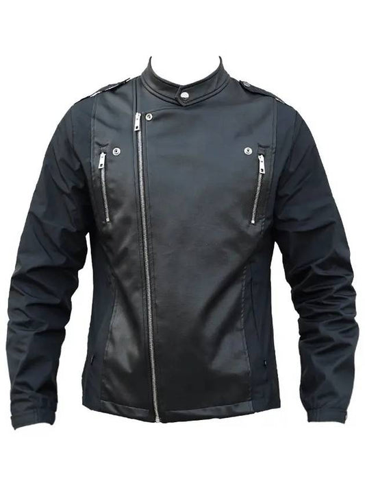 Golf Wear Leather Windbreaker Black - J JANE - BALAAN 2