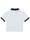 V-Neck Cotton Short Sleeve T-shirt Navy White - SPORTY & RICH - BALAAN 3