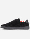 20 Arrow Logo Suede Low Top Sneakers Black - OFF WHITE - BALAAN 6