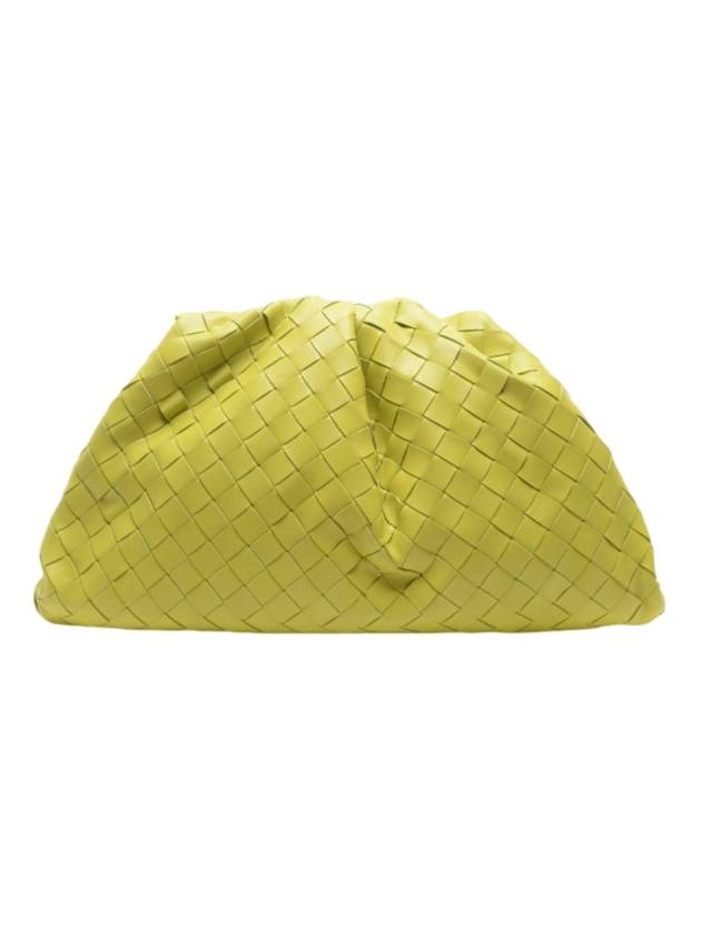 Intrecciato Nappa Leather Dumpling Clutch Bag Green - BOTTEGA VENETA - BALAAN 1