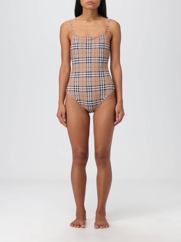 Women's Vintage Check One-Piece Swimsuit Beige - BURBERRY - BALAAN 2