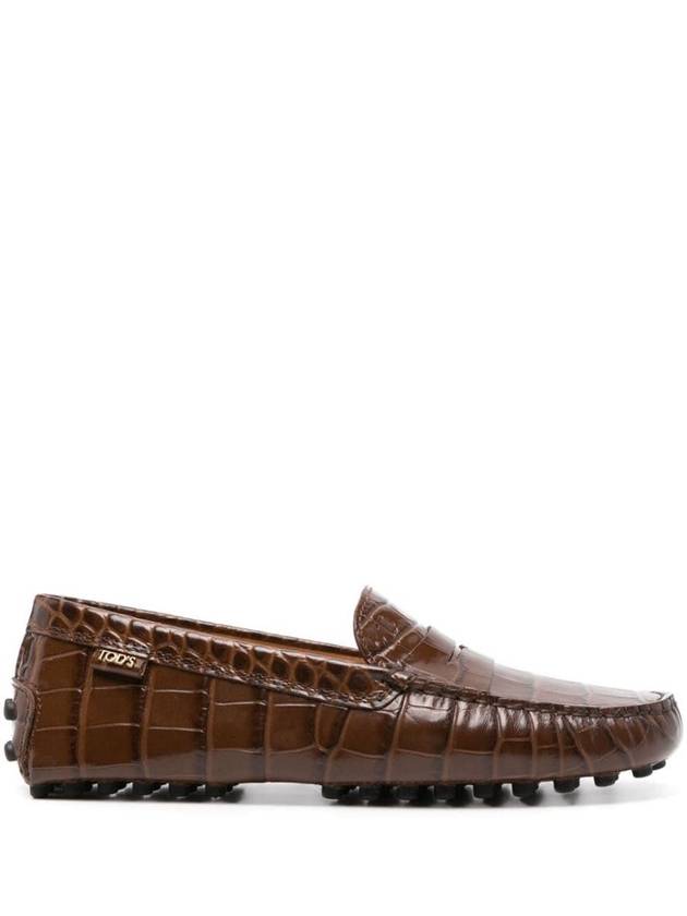 Tod'S Crocodile Print Rubber Loafer Shoes - TOD'S - BALAAN 1