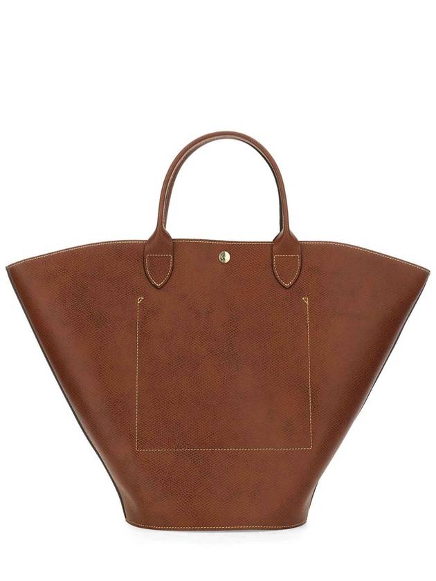 Epure XL Leather Tote Bag Brown - LONGCHAMP - BALAAN 5