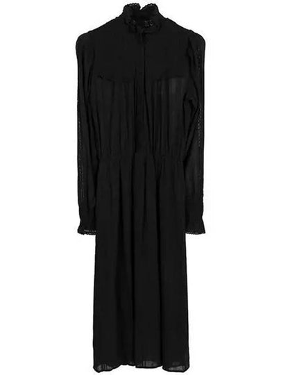 Women's Imany Midi Dress Black - ISABEL MARANT ETOILE - BALAAN 2