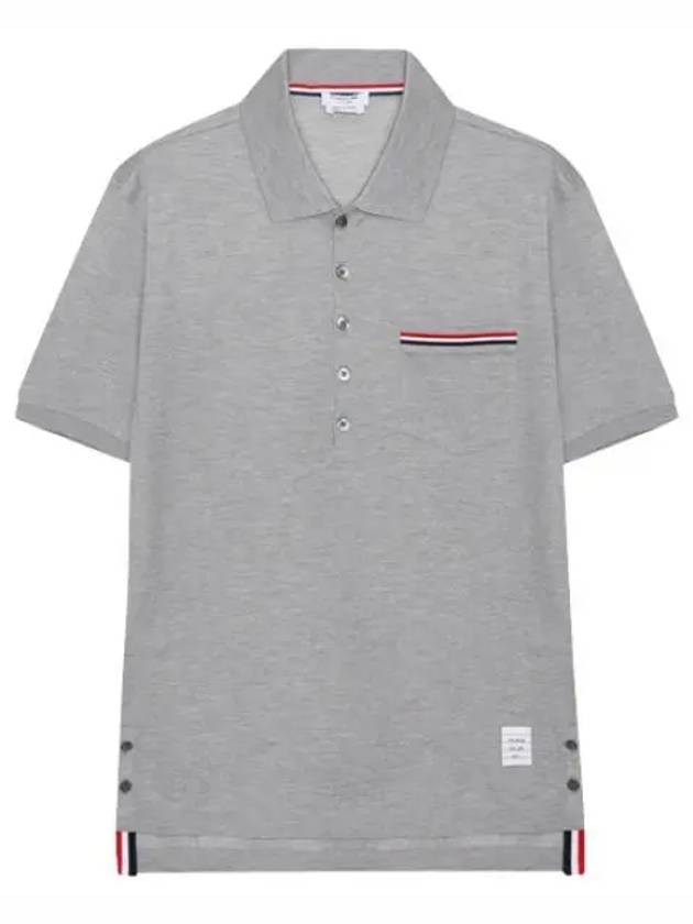 RWB pocket trimming short sleeve collar for men - THOM BROWNE - BALAAN 1