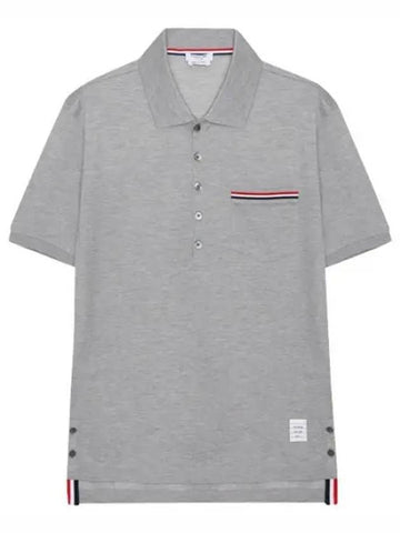 RWB pocket trimming short sleeve collar for men - THOM BROWNE - BALAAN 1