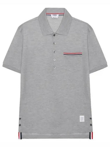 RWB pocket trim short sleeve collar - THOM BROWNE - BALAAN 1