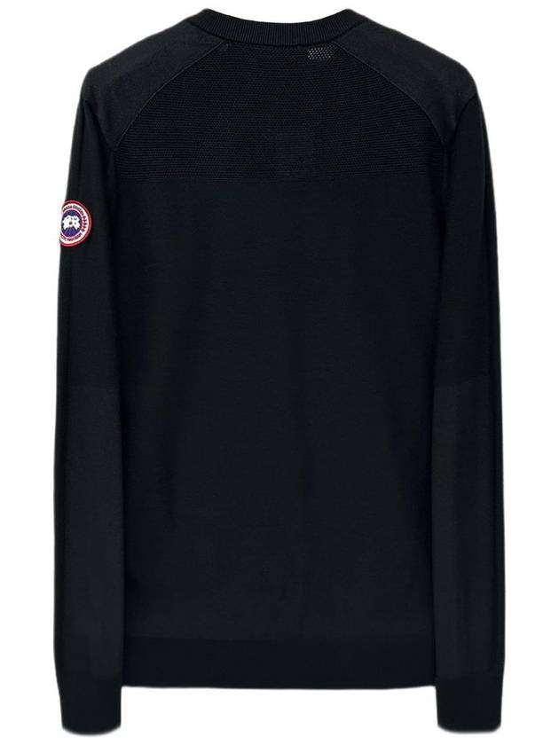 Dartmouth Crew Neck Knit Top Black - CANADA GOOSE - BALAAN 3