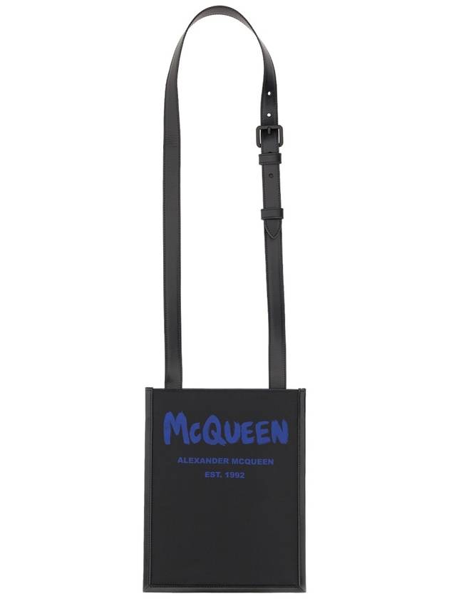 logo shoulder bag black - ALEXANDER MCQUEEN - BALAAN 2