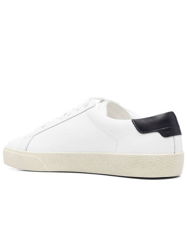 Court Classic Black Tab Low Top Sneakers White - SAINT LAURENT - BALAAN 4