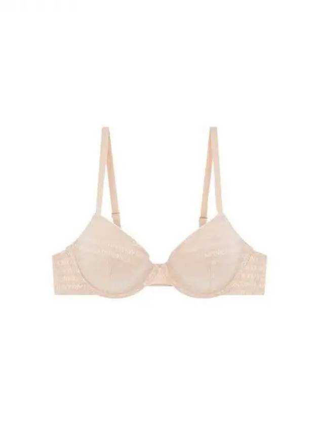 UNDERWEAR Women s Logo Pattern Mesh Push up Bra Skin 271500 - EMPORIO ARMANI - BALAAN 1