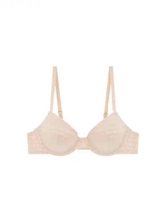 UNDERWEAR Women s Logo Pattern Mesh Push up Bra Skin 271500 - EMPORIO ARMANI - BALAAN 1