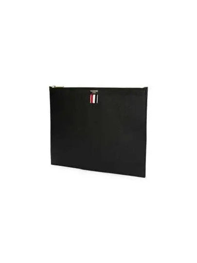 Medium Document Holder Clutch Bag Black - THOM BROWNE - BALAAN 2