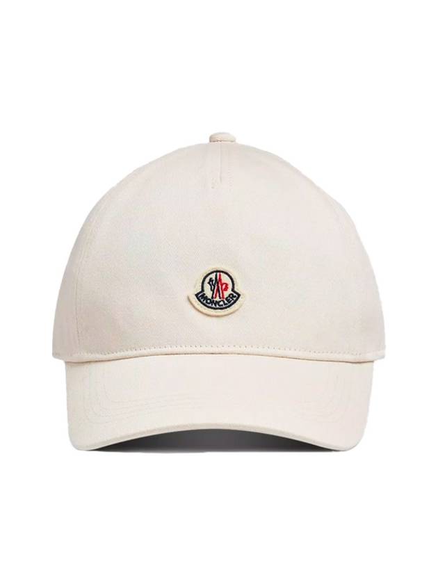 Logo Patch Ball Cap White - MONCLER - BALAAN 2