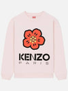 Boke Flower Logo Cotton Sweatshirt Light Pink - KENZO - BALAAN 3