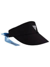 Golf Tennis Triangle Logo Sun Cap Visor Black - AVAVE - BALAAN 3