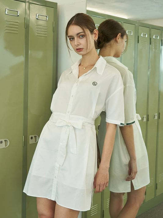 Ravi Shirt Summer Mini Dress White - LAMARO - BALAAN 1
