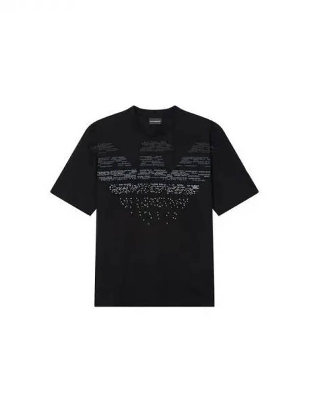 Men s Gradient Eagle Logo T Shirt Black 270895 - EMPORIO ARMANI - BALAAN 1