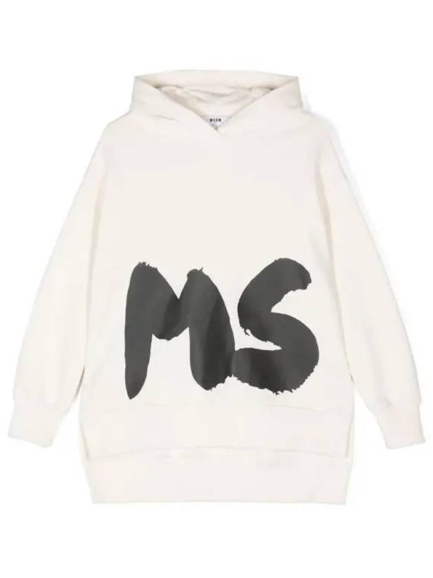 Kids Logo Hooded Jersey Dress - MSGM - BALAAN 1