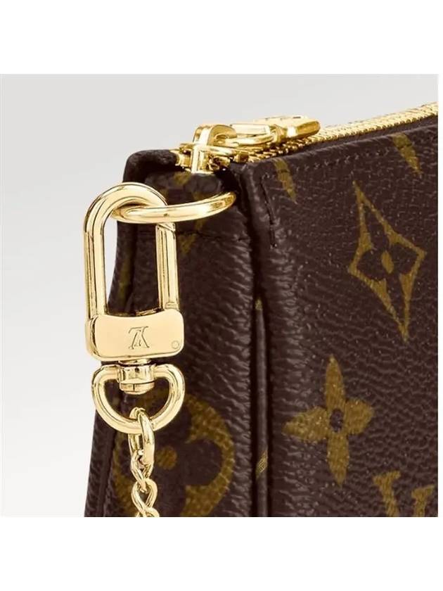 Monogram Mini Pochette Shoulder Bag Brown - LOUIS VUITTON - BALAAN 3