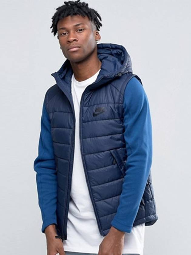 Advance 15 Authentic Hooded Jacket Navy - NIKE - BALAAN 2