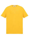 Men's Logo Short Sleeve T-Shirt Yellow - STONE ISLAND - BALAAN 2