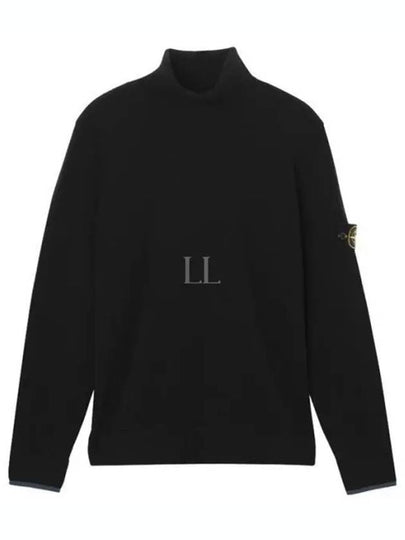 Wappen Patch Wool Turtleneck Black - STONE ISLAND - BALAAN 2