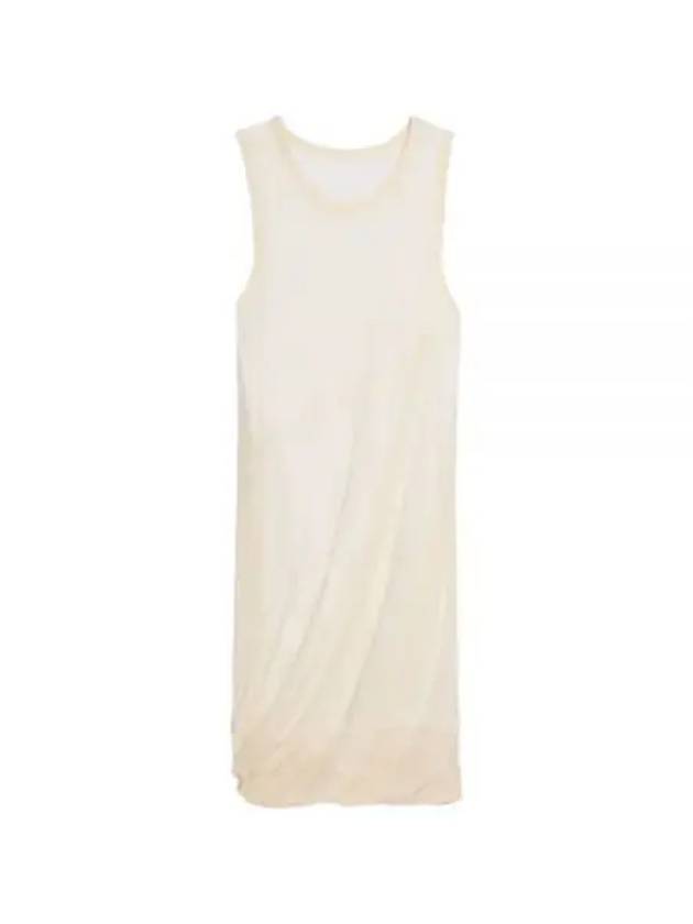 Bubble Knit Sleeveless Midi Dress Ivory - HELMUT LANG - BALAAN 2