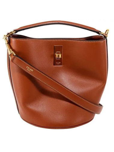 Teen Bucket 16 Smooth Shoulder Bag Tan - CELINE - BALAAN 1